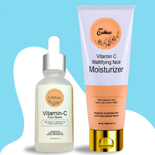 Vitamin-C Moisturizer and Face Serum - Hydrating, Brightening, Anti-Aging