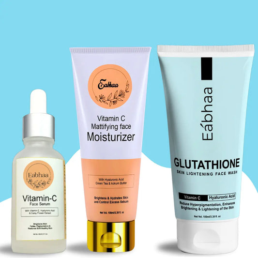 Eabhaa Vitamin-C Moisturiser, Glutathione Face Wash & Vitamin-C Face Serum Online