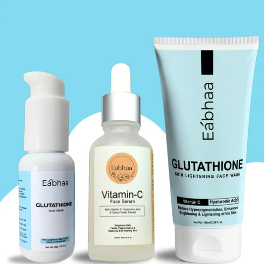 Eabhaa Winter Radiance Combo: Glutathione Face Cream, Face Wash & Vitamin C