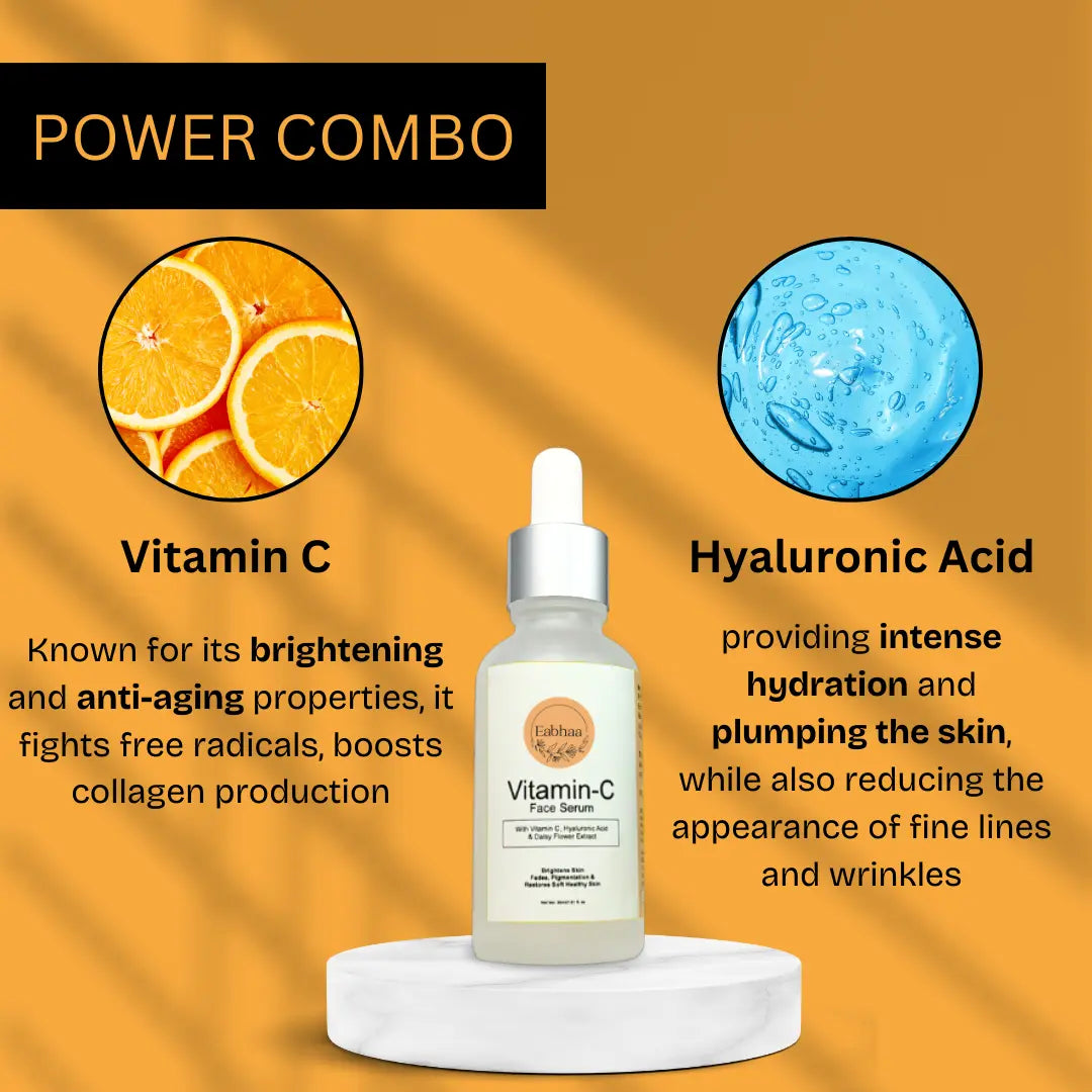 Vitamin-C Moisturizer and Face Serum - Hydrating, Brightening, Anti-Aging