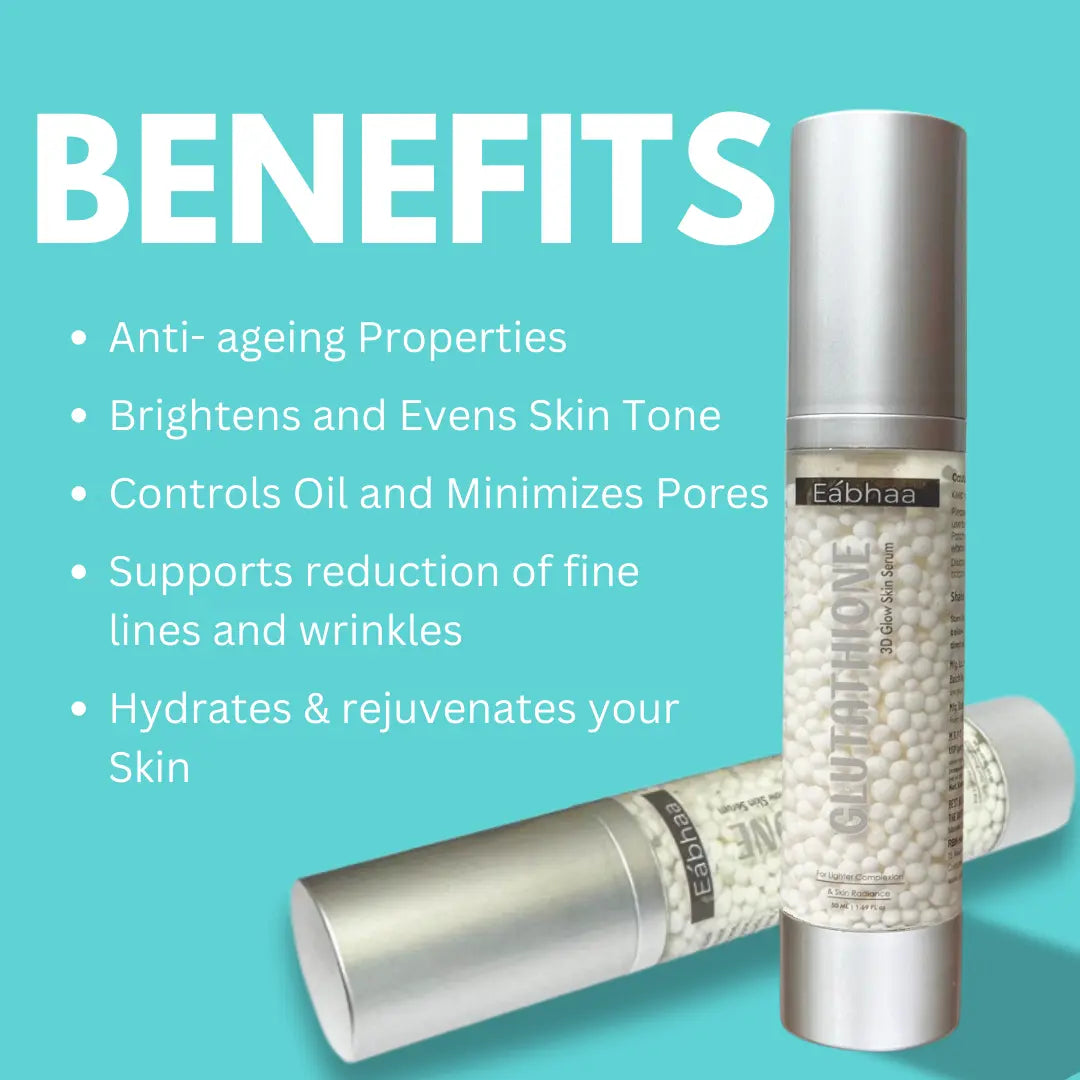 Glutathione Glow Pack: Glutathione Face Cream, 3D Serum, & Face Wash