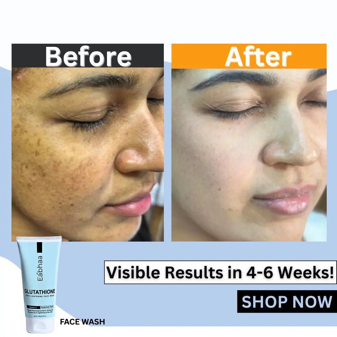 Eabhaa Glutathione Face Wash for Men and Women, Vitamin C Face Wash for Skin Whitening (100ML)