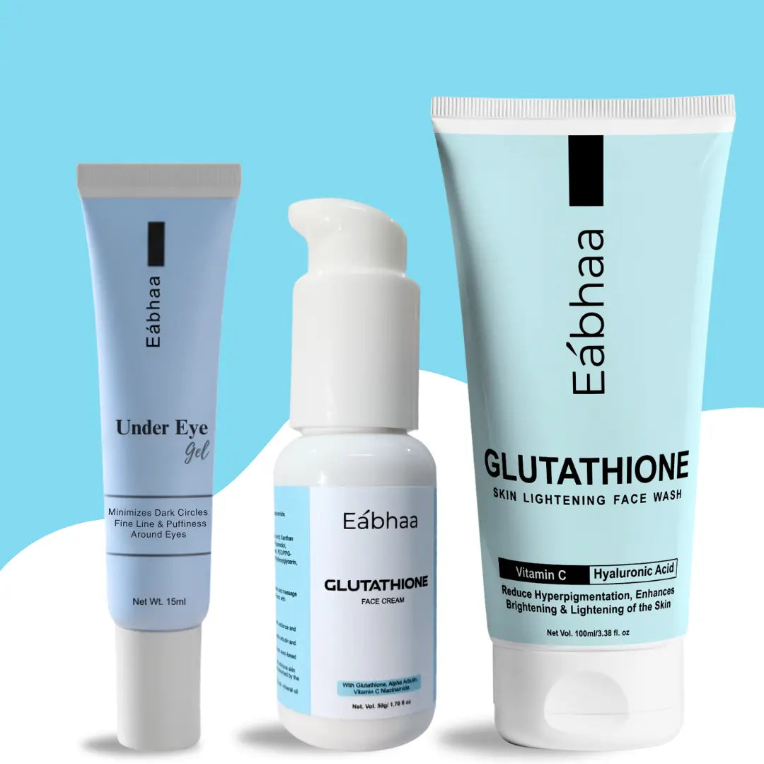 Eabhaa Glutathione Face Cream, Face Wash & Under Eye Gel