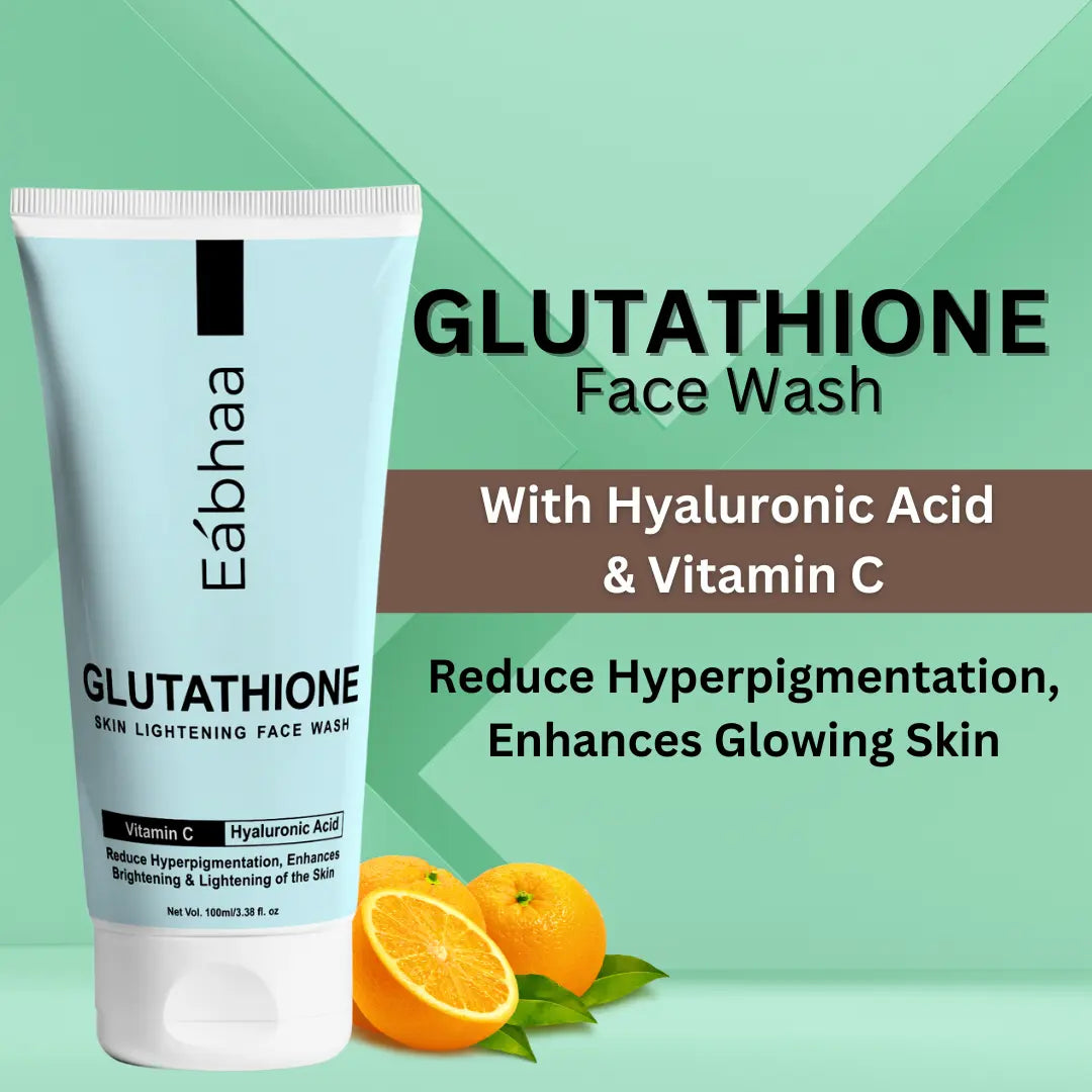 Glutathione & Vitamin C Face Wash & Moisturizer - Skin Whitening India