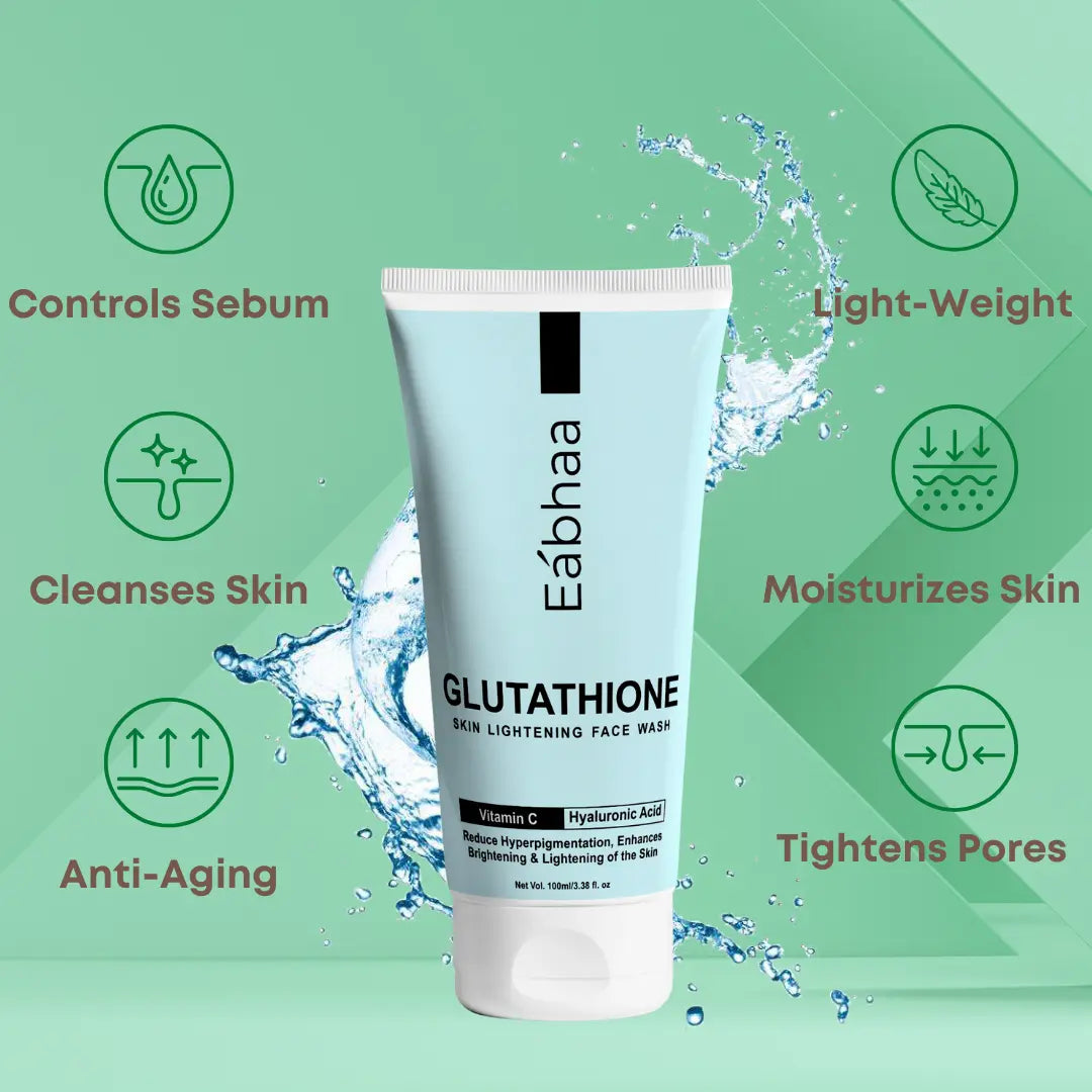 Glutathione Face Cream & Face Wash - Skin Whitening, Anti-Aging, India