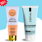 Glutathione Face Wash & Vitamin C Moisturizer for Bright, Even Skin
