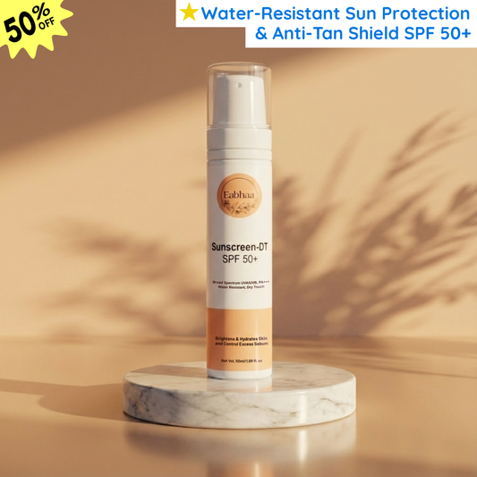 Eabhaa Sunscreen-DT Gel SPF 50 PA+++, Dry Touch, UVA/UVB Protection, 50ml