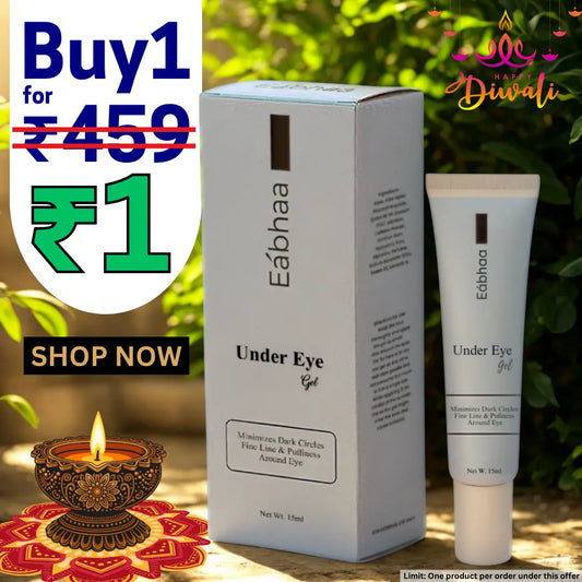 Eabhaa Under Eye Gel (15 ml) – Brightening, Anti-Aging, Dark Circles, India