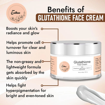 Eabhaa Glutathione & Vitamin C Face Cream for Women & Men (50g)