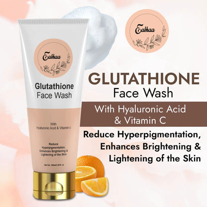 Eabhaa Glutathione Face Wash for Men and Women, Vitamin C Face Wash for Skin Whitening (100ML)