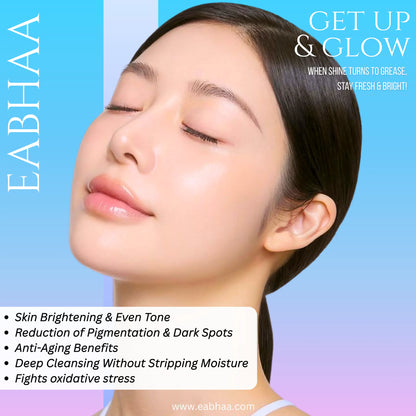 Eabhaa Glutathione Face Wash for Men and Women, Vitamin C Face Wash for Skin Whitening (100ML)