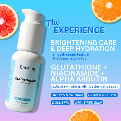 Glutathione Face Cream for Bright, Even & Youthful Looking Skin EABHAA Glutathione Face Cream for Bright, Even & Youthful Looking Skin EABHAA