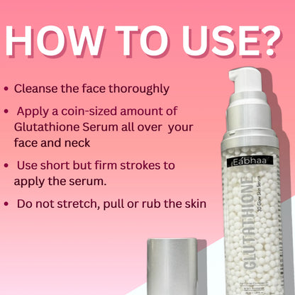 how to use glutathione serum Eabhaa Glutathione 3D Skin Glow Serum for Brighter, Younger Skin – EABHAA