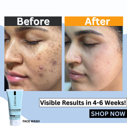 Eabhaa Glutathione Face Wash for Men and Women, Vitamin C Face Wash for Skin Whitening (100ML)