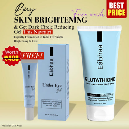 Eabhaa Glutathione Face Wash for Men and Women, Vitamin C Face Wash for Skin Whitening (100ML)