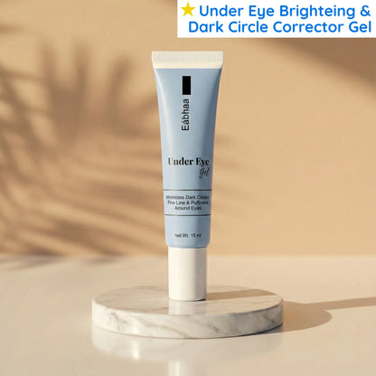 Eabhaa Under Eye Gel (15 ml) – Brightening, Anti-Aging, Dark Circles, India