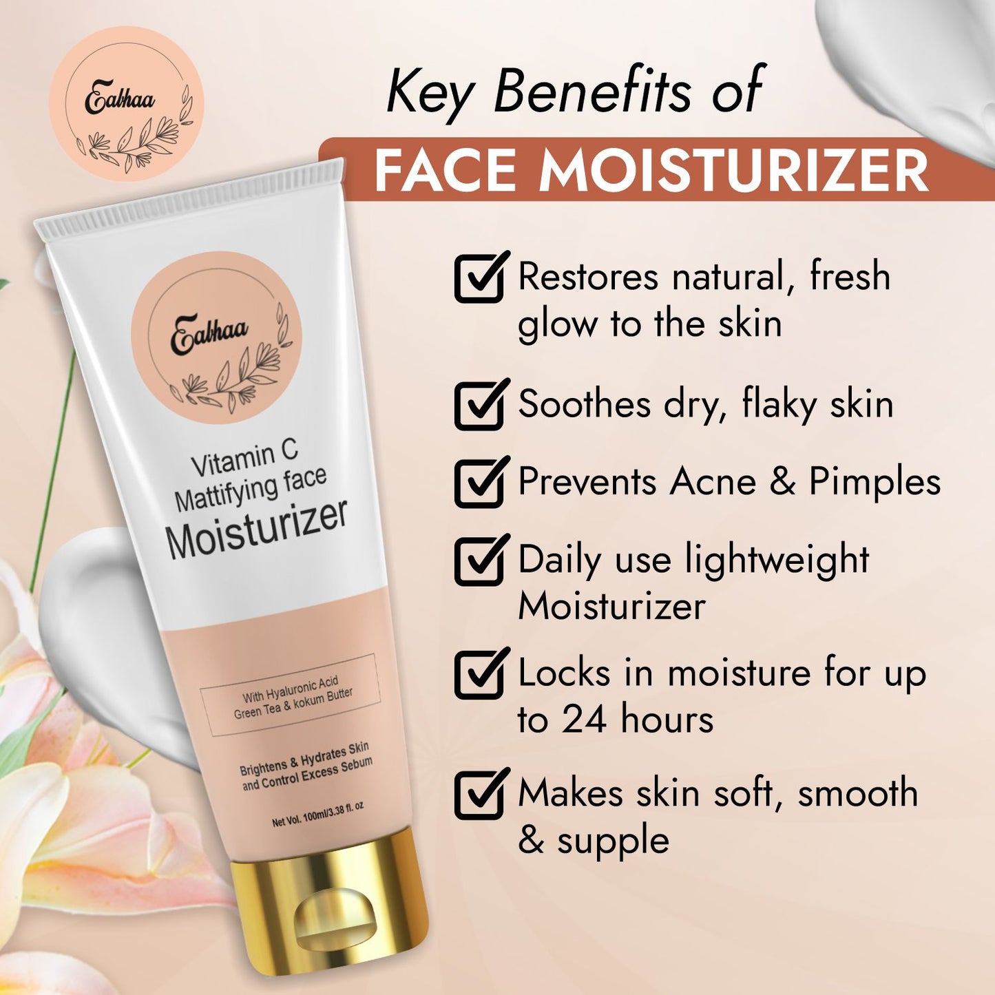 Glutathione & Vitamin C Face Wash & Moisturizer - Skin Whitening India