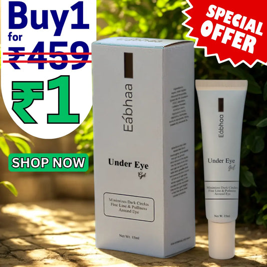 Eabhaa Under Eye Gel (15 ml) – Brightening, Anti-Aging, Dark Circles, India